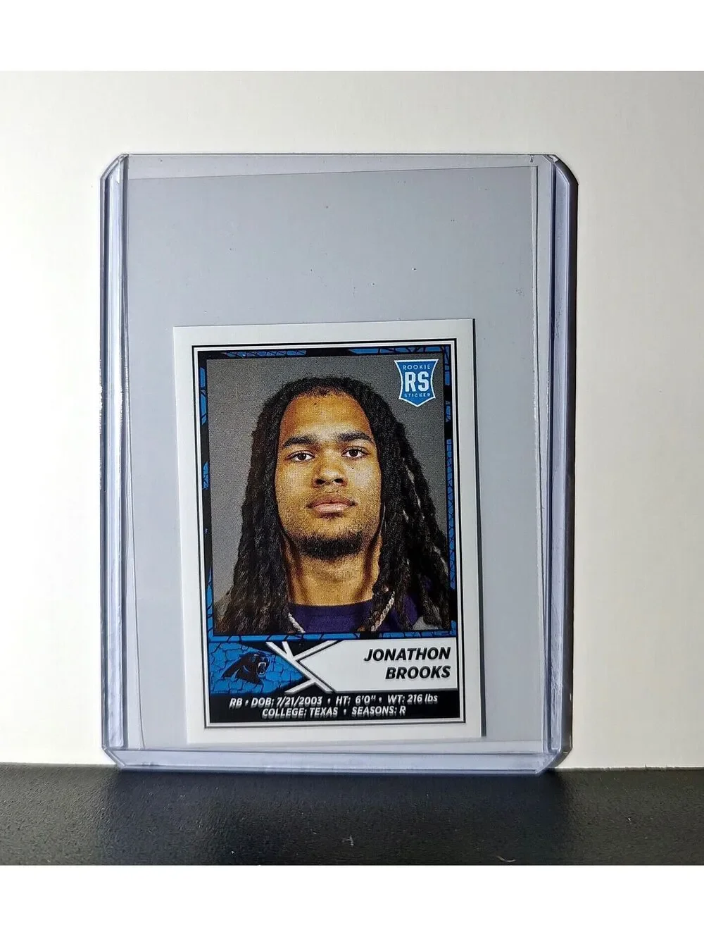 Jonathon Brooks Rookie 2024 Panini NFL Sticker #448 Carolina Panthers